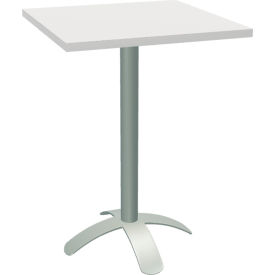 Square Bar Height Dining Table, 28-1/2"W x 28-1/2"D x 40"H, Milk Top view 2