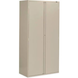 Global Industries 9300 Series Storage Cabinet Recessed Handle 36"W x 18"D x 72"H Putty Assembled 