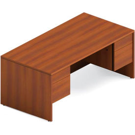 Global™ Wood Desk - Double Pedestal - 72" -  Avant Honey - Adaptabilities Series Global™ Wood Desk - Double Pedestal - 72" -  Avant Honey - Adaptabilities Series