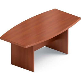 Global Industries Inc GCT6BXBU-AWH/AWH Global™ 6 Boardroom Table - Boat Shaped - Laminate - Avant Honey image.
