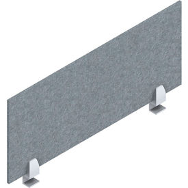 Global PET Felt Privacy Screen 30"W x 3/8"D x 12-1/2"H Brick 