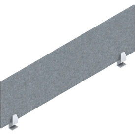 Global PET Felt Privacy Screen 42"W x 3/8"D x 12-1/2"H Brick 