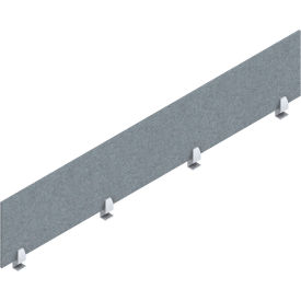 Global PET Felt Privacy Screen 66"W x 3/8"D x 12-1/2"H Mist 