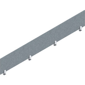 Global PET Felt Privacy Screen 72"W x 3/8"D x 12-1/2"H Denim 