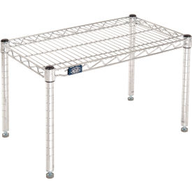 Global Industrial B2274411 Nexel® Chrome Wire Dunnage Rack - 24"W x 14"D x 14"H image.