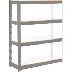 Global Industrial 4 Shelf Extra HD Boltless Shelving Add On36""W x 12""D x 60""H Laminate DeckUSA