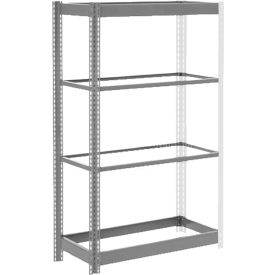 Global Industrial 4 Shelf Standard Duty Boltless Shelving Add On 48""W x 24""D x 60""H No Deck