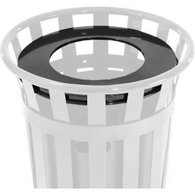 Global Industrial 260CP781 Global Industrial™ Steel Flat Lid For 36 Gallon Trash Can, Black image.