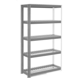 Global Industrial 5 Shelf Standard Duty Boltless Shelving Add On 36""W x 12""D x 60""H Wire Deck