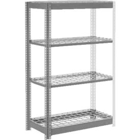 Global Industrial 4 Shelf Standard Duty Boltless Shelving Add On 36""W x 18""D x 60""H Wire Deck