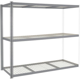 Global Industrial 3 Shelf Wide Boltless Shelving Add On 3300 lb  96""Wx24""Dx60""H Wire Deck USA