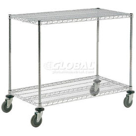 Nexel® Chrome ESD Adjustable Shelf Truck w/2 Shelves 24""L x 18""W x 40""H