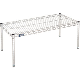 Global Industrial B2257000 Nexel® Chrome Wire Dunnage Rack - 36"W x 18"D x 14"H image.