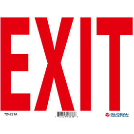 Global Industrial 724221A Global Industrial™ Exit Sign, 10W x 7H, Aluminum image.