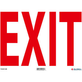 Global Industrial 724221AB Global Industrial™ Exit Sign, 14W x 10H, Aluminum image.