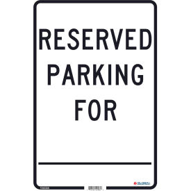 Global Industrial 724232A Global Industrial™ Reserved Parking For, 18x12,  .040 Aluminum image.