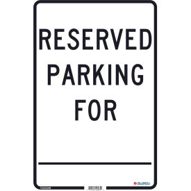 Global Industrial 724232AB Global Industrial™ Reserved Parking For, 18x12, .063 Aluminum image.