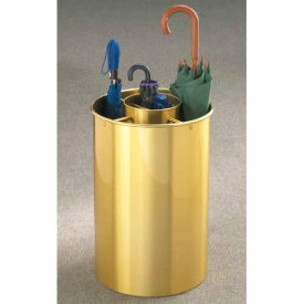 Glaro Inc. 259BE Cylinder Style Satin Brass Umbrella Stand for Full & Tote Size Umbrellas image.