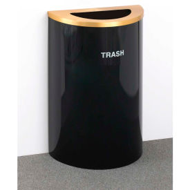 Glaro Inc. T1899BK-BE-T Glaro Recyclepro Trash Can, 14 Gallon, Satin Black image.
