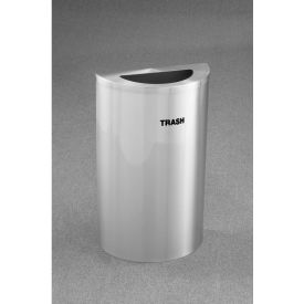 Glaro Inc. T1899SA-SA-T Glaro Recyclepro Trash Can, 14 Gallon, Satin Aluminum image.