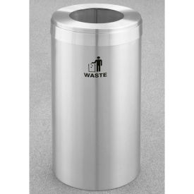 Glaro Recyclepro Value Trash Can, 23 Gallon, Satin Aluminum
