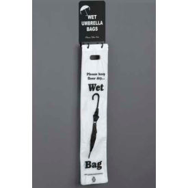 Glaro Inc. WVBS11BK Wall Mount Wet Umbrella Bag Holder W/ Sign Mount, Satin Black image.
