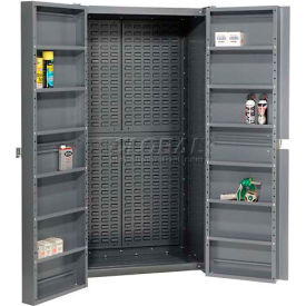 Global Industrial 662142A Global Industrial™ Storage Cabinet - Shelving In Doors Louver Interior 38 x 24 x 72 Assembled image.