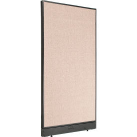 Global Industrial 238635ETN Interion® Electric Office Partition Panel, 36-1/4"W x 64"H, Tan image.