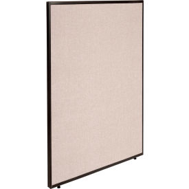 Global Industrial 238637TN Interion® Office Partition Panel, 48-1/4"W x 60"H, Tan image.