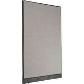 Global Industrial 695789EGY Interion® Electric Office Partition Panel, 48-1/4"W x 100"H, Gray image.