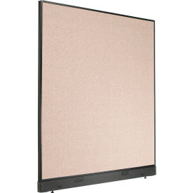 Global Industrial 238639ETN Interion® Electric Office Partition Panel, 60-1/4"W x 64"H, Tan image.