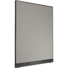Global Industrial 695790EGY Interion® Electric Office Partition Panel, 60-1/4"W x 100"H, Gray image.