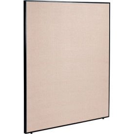 Global Industrial 238640TN Interion® Office Partition Panel, 60-1/4"W x 72"H, Tan image.