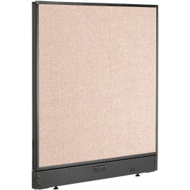 Global Industrial 240224ETN Interion® Electric Office Partition Panel, 36-1/4"W x 46"H, Tan image.