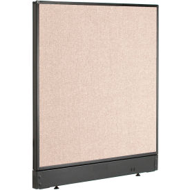 Global Industrial 240224PTN Interion® Office Partition Panel with Pass-Thru Cable, 36-1/4"W x 46"H, Tan image.