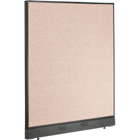 Global Industrial 240225ETN Interion® Electric Office Partition Panel, 48-1/4"W x 46"H, Tan image.