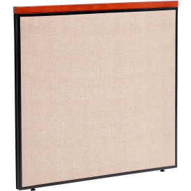 Global Industrial 277528TN Interion® Deluxe Office Partition Panel, 48-1/4"W x 43-1/2"H, Tan image.