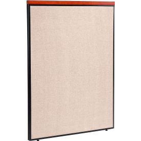 Global Industrial 277529TN Interion® Deluxe Office Partition Panel, 48-1/4"W x 61-1/2"H, Tan image.