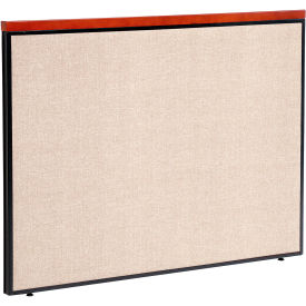 Global Industrial 277531TN Interion® Deluxe Office Partition Panel, 60-1/4"W x 43-1/2"H, Tan image.