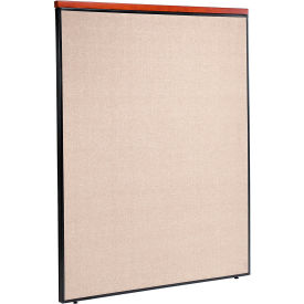 Global Industrial 695790DTN Interion® Deluxe Office Partition Panel, 60-1/4"W x 97-1/2"H, Tan image.