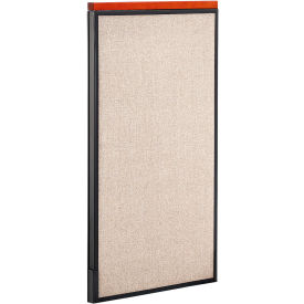 Global Industrial 277676TN Interion® Deluxe Office Partition Panel, 24-1/4"W x 43-1/2"H, Tan image.