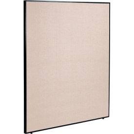 Global Industrial 695790TN Interion® Office Partition Panel, 60-1/4"W x 96"H, Tan image.