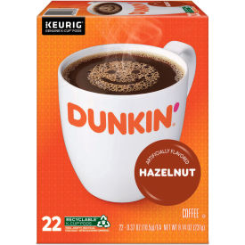 Dunkin® Hazelnut Coffee Regular Medium Ground K-Cup Pods 0.37 oz. Capacity Pack of 22