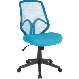 Flash Furniture Salerno Series High Back Light Blue Mesh Office Chair