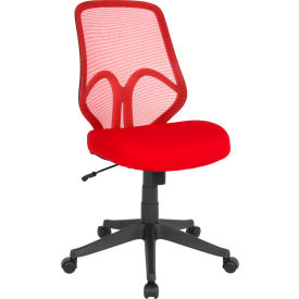 Flash Furniture Salerno Series High Back Red Mesh Office Chair