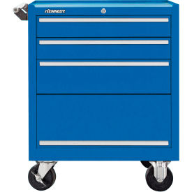 Global Industrial 273XBL Kennedy® K1800 3 Drawer Roller Cabinet, 27"W x 18"D x 34-15/16"H, Blue image.