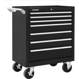 Global Industrial 297XBK Kennedy® K2000 7 Drawer Roller Cabinet, 29"W x 20"D x 34-15/16"H, Black image.
