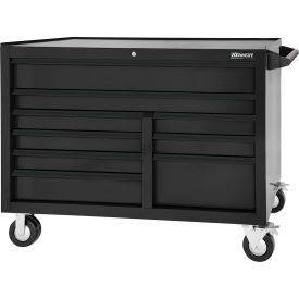 Global Industrial 549MPBK Kennedy® Maintenance Pro™ 9 Drawer Roller Cabinet, 53-1/2"W x 25"D x 41"H, Black image.