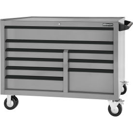 Global Industrial 549MPGY Kennedy® Maintenance Pro™ 9 Drawer Roller Cabinet, 53-1/2"W x 25"D x 41"H, Gray image.