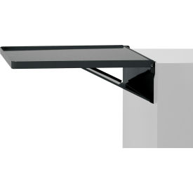 Global Industrial DS1BK Kennedy® KYAccry Fold-Away/Drop Cabinet Shelf, 20-1/8"W x 17-1/4"D x 1"H, Black image.